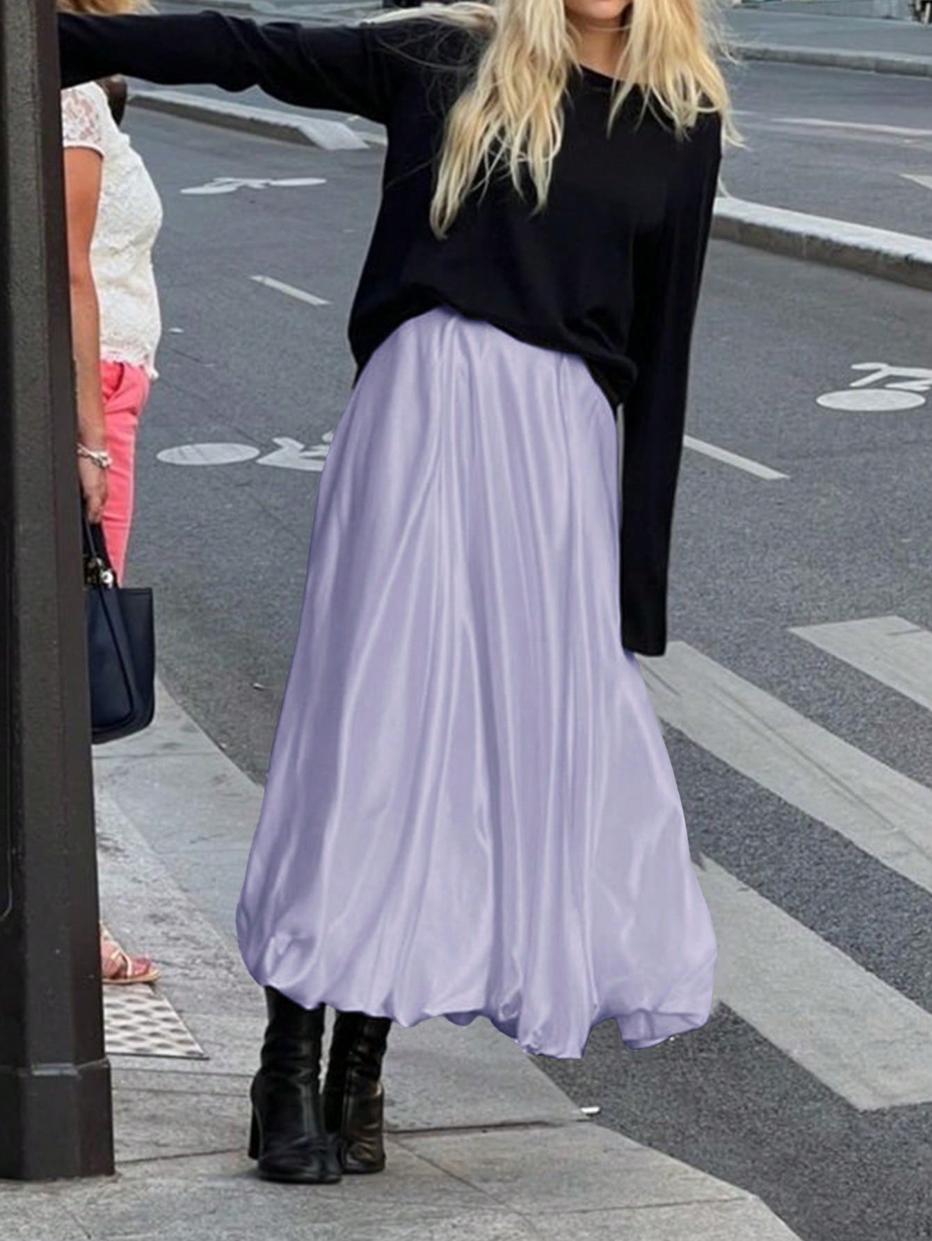 Dames Minimalistische Losse Pasvorm Bubble Rok Casual Dagelijkse Mode