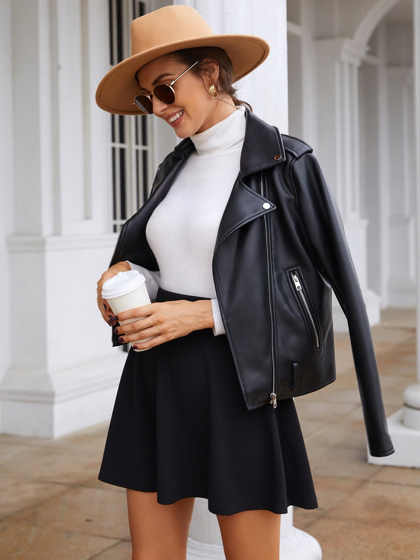 Hoge Taille A-Lijn Rok Voor Dames Elegant Voor Herfst En Winter