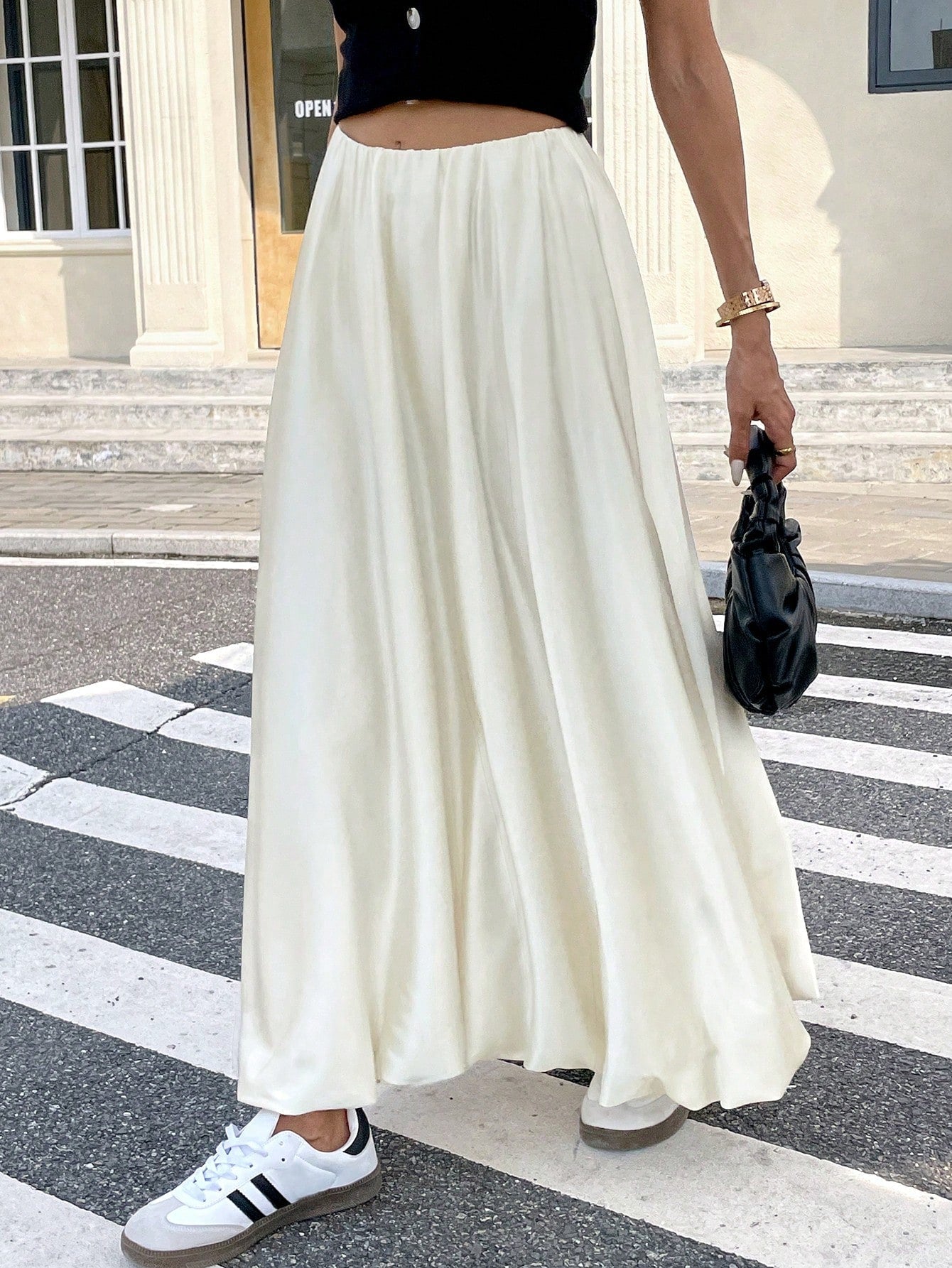 Dames Minimalistische Losse Pasvorm Bubble Rok Casual Dagelijkse Mode
