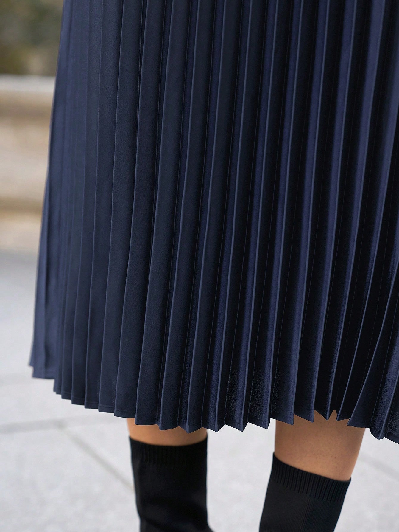 Dames Minimalistische A-Lijn Plooirok Casual Dagelijkse Kleding