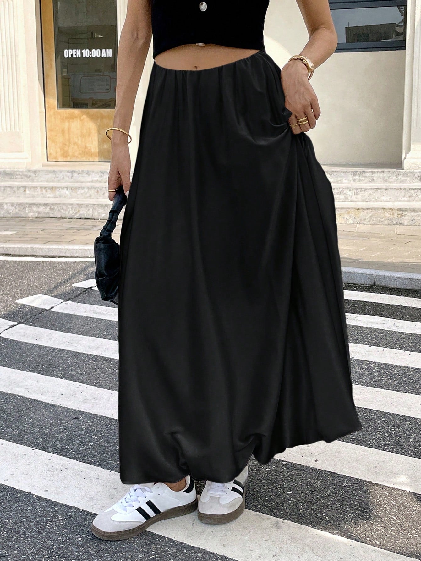 Dames Minimalistische Losse Pasvorm Bubble Rok Casual Dagelijkse Mode