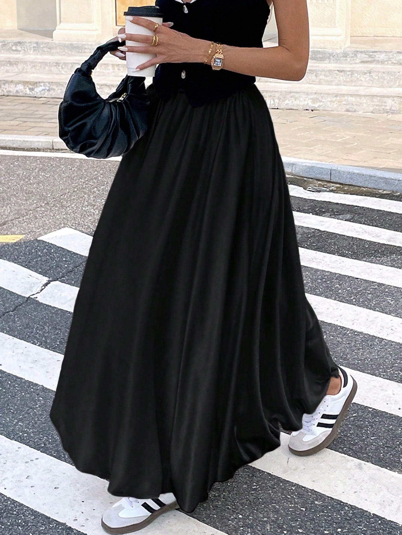 Dames Minimalistische Losse Pasvorm Bubble Rok Casual Dagelijkse Mode