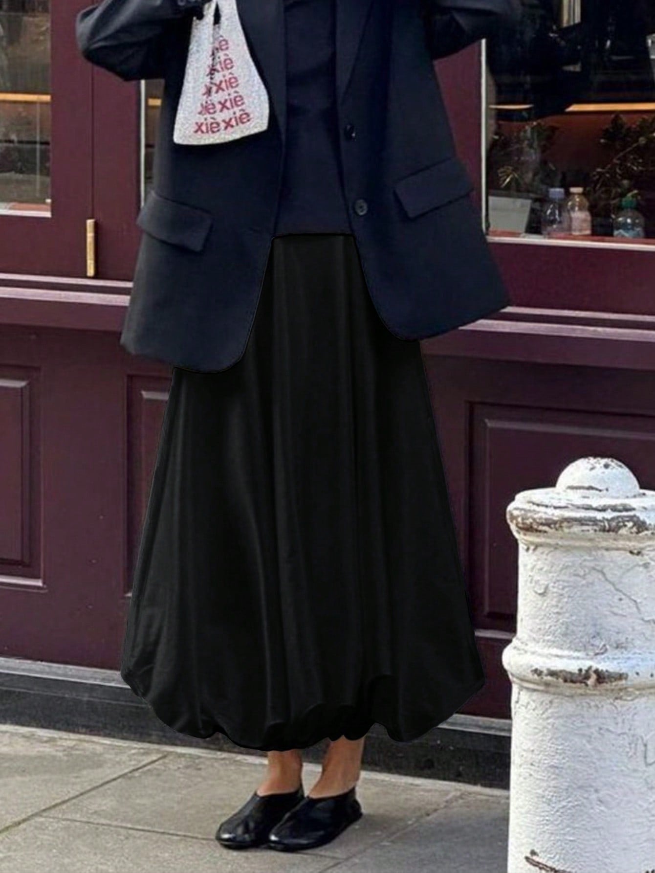 Dames Minimalistische Losse Pasvorm Bubble Rok Casual Dagelijkse Mode