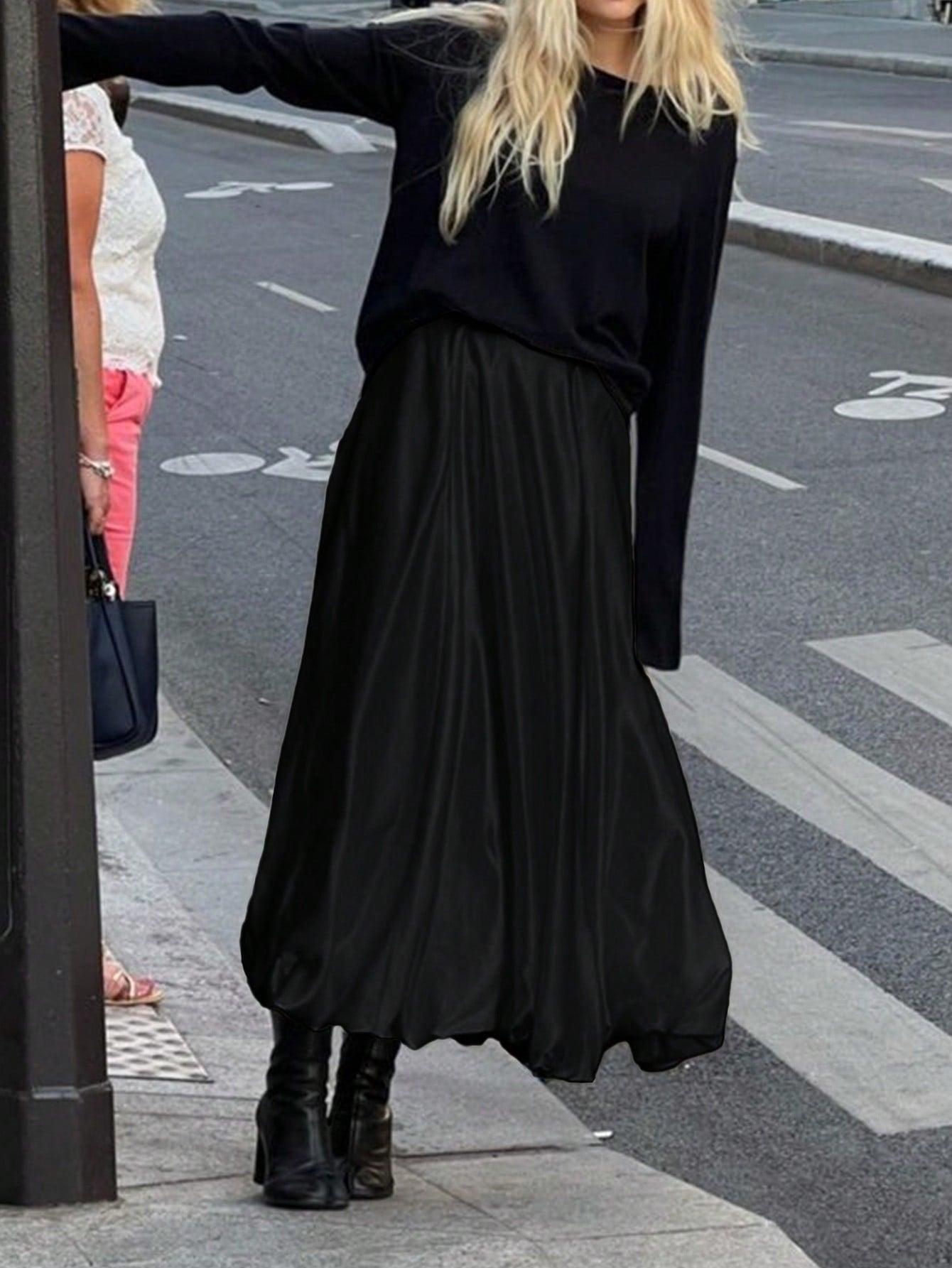 Dames Minimalistische Losse Pasvorm Bubble Rok Casual Dagelijkse Mode