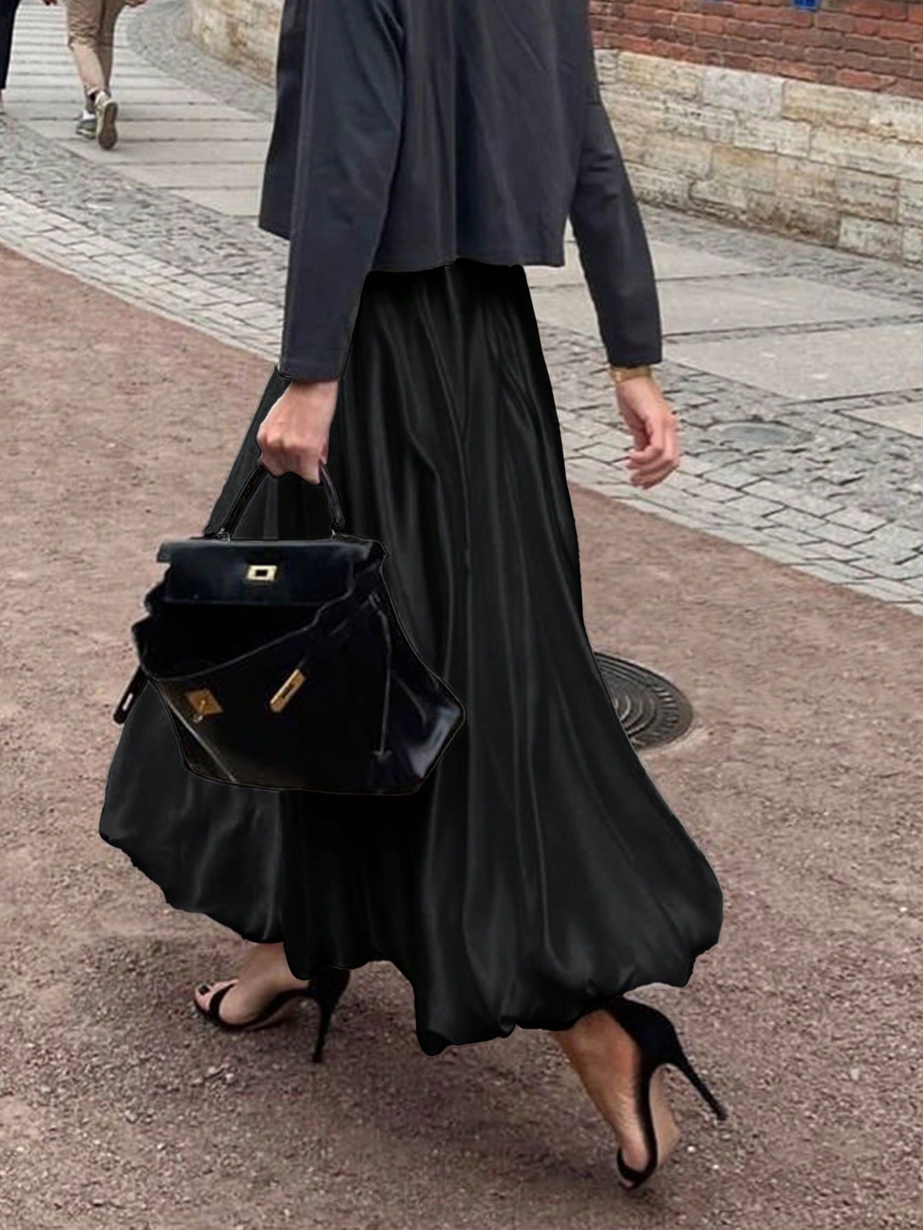 Dames Minimalistische Losse Pasvorm Bubble Rok Casual Dagelijkse Mode