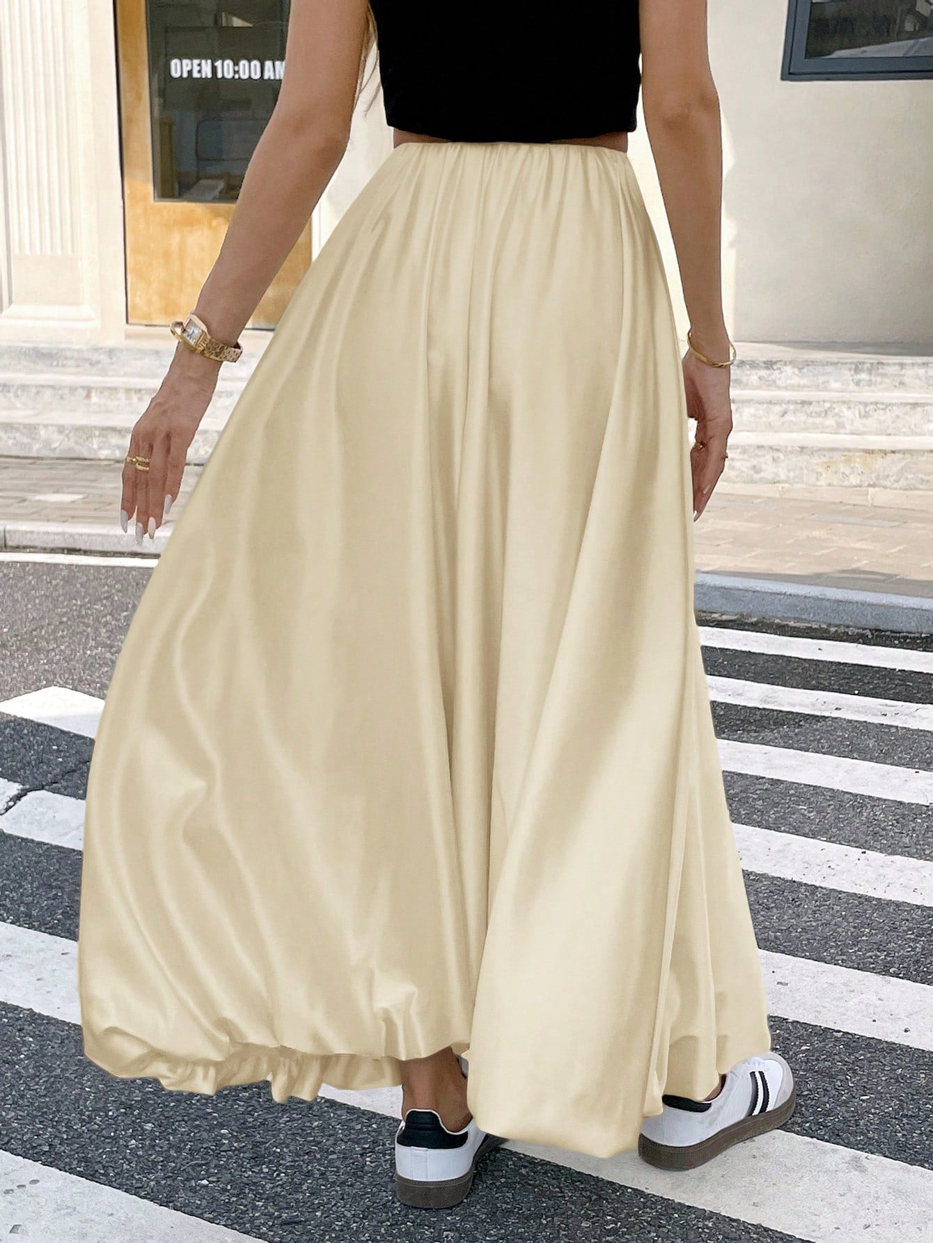Dames Minimalistische Losse Pasvorm Bubble Rok Casual Dagelijkse Mode
