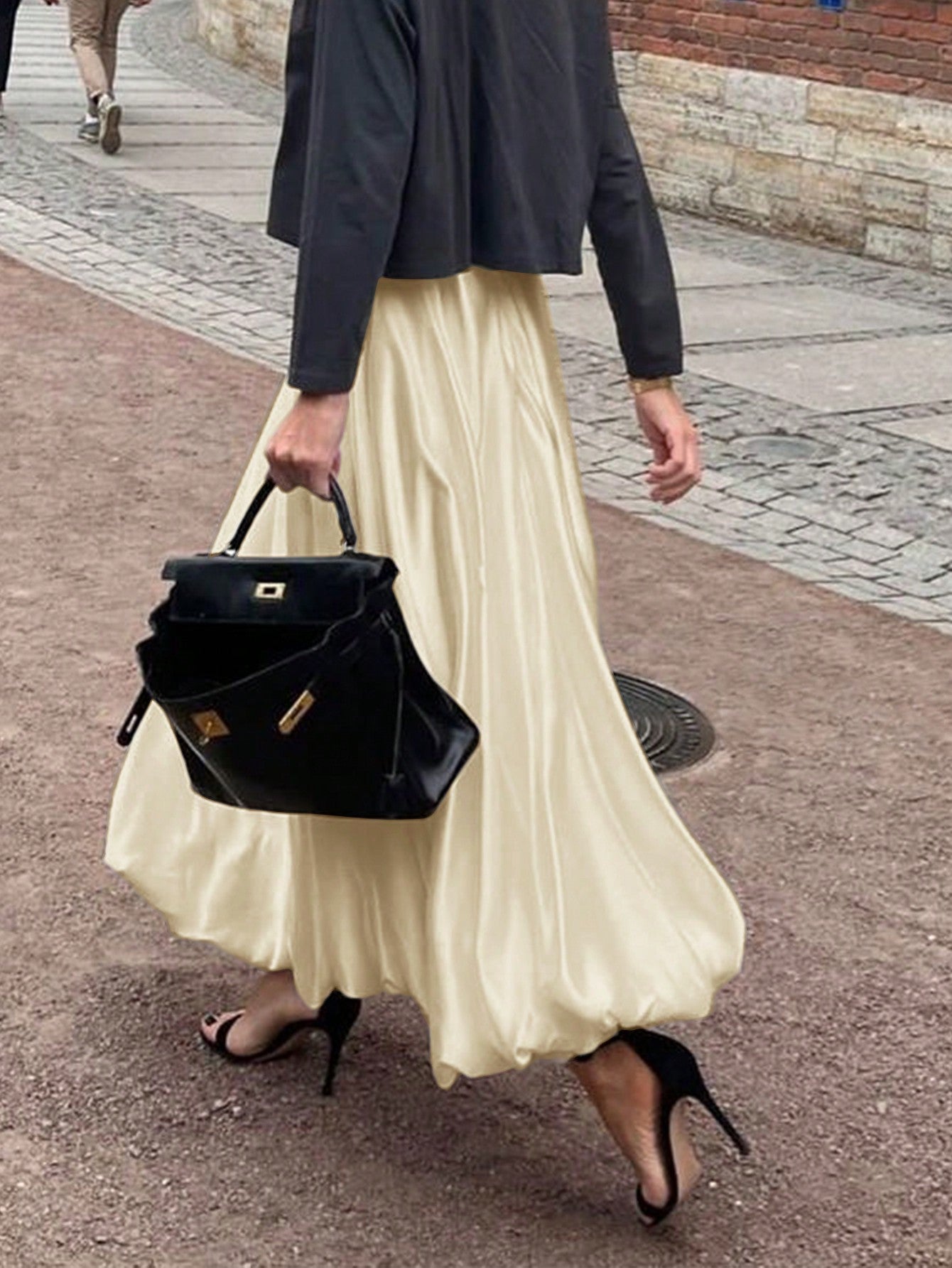 Dames Minimalistische Losse Pasvorm Bubble Rok Casual Dagelijkse Mode