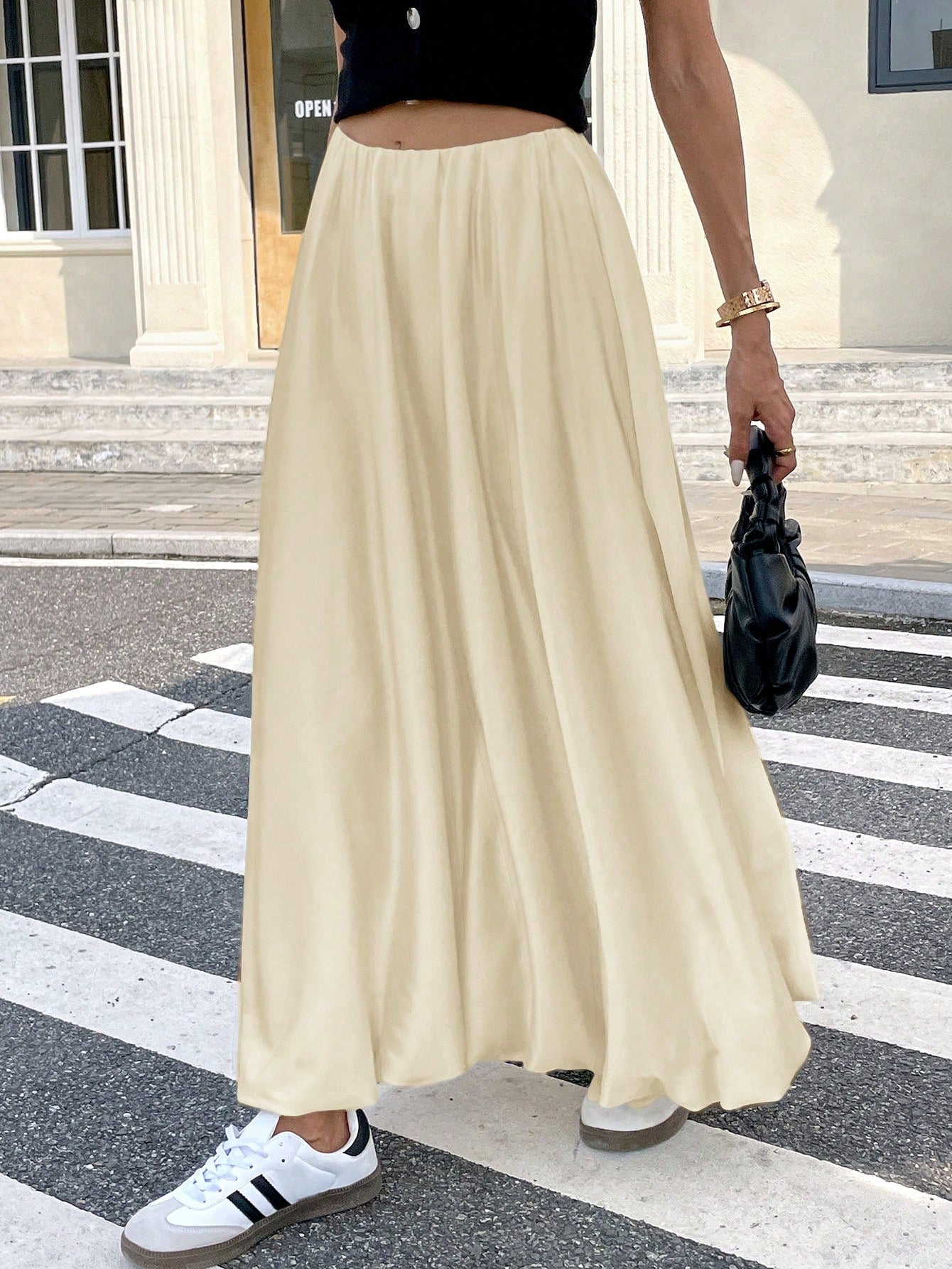 Dames Minimalistische Losse Pasvorm Bubble Rok Casual Dagelijkse Mode