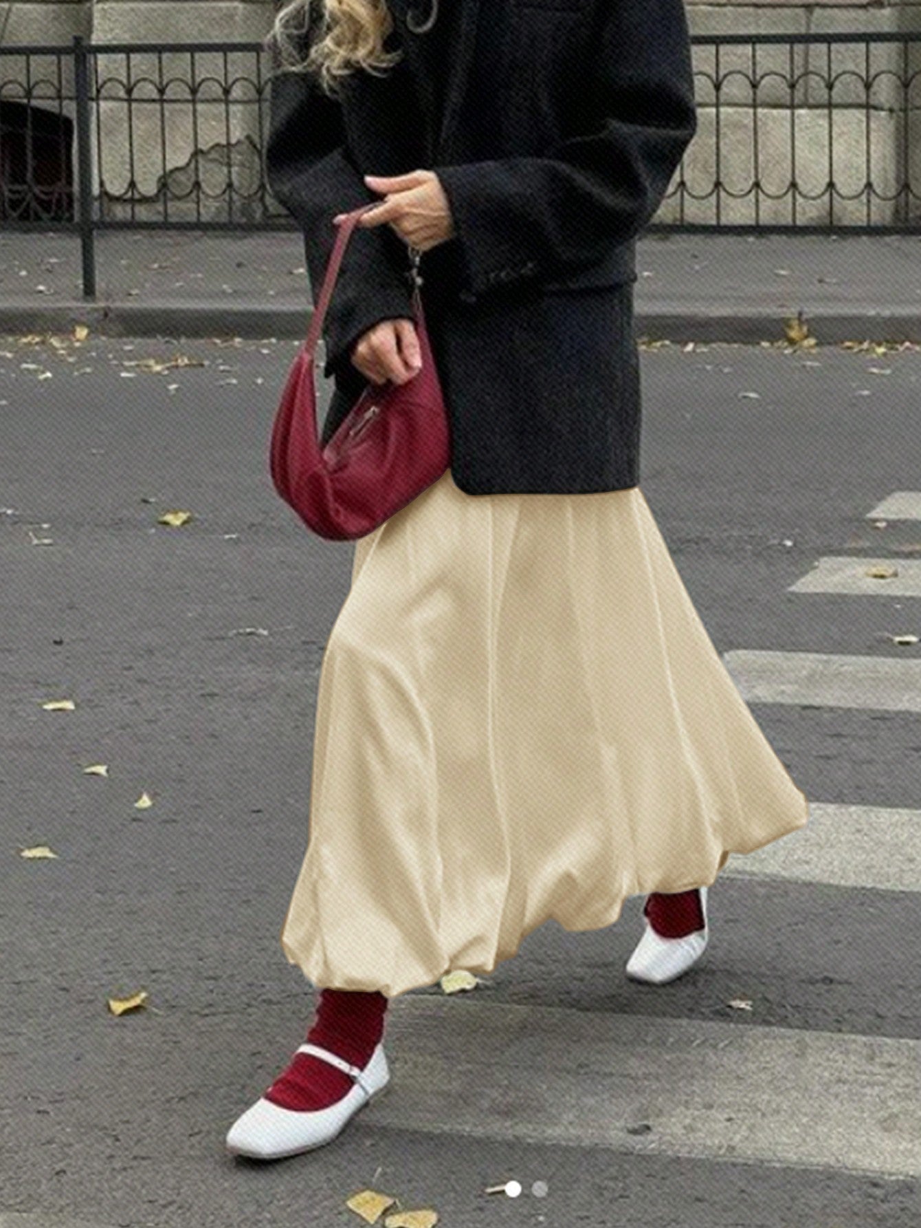 Dames Minimalistische Losse Pasvorm Bubble Rok Casual Dagelijkse Mode