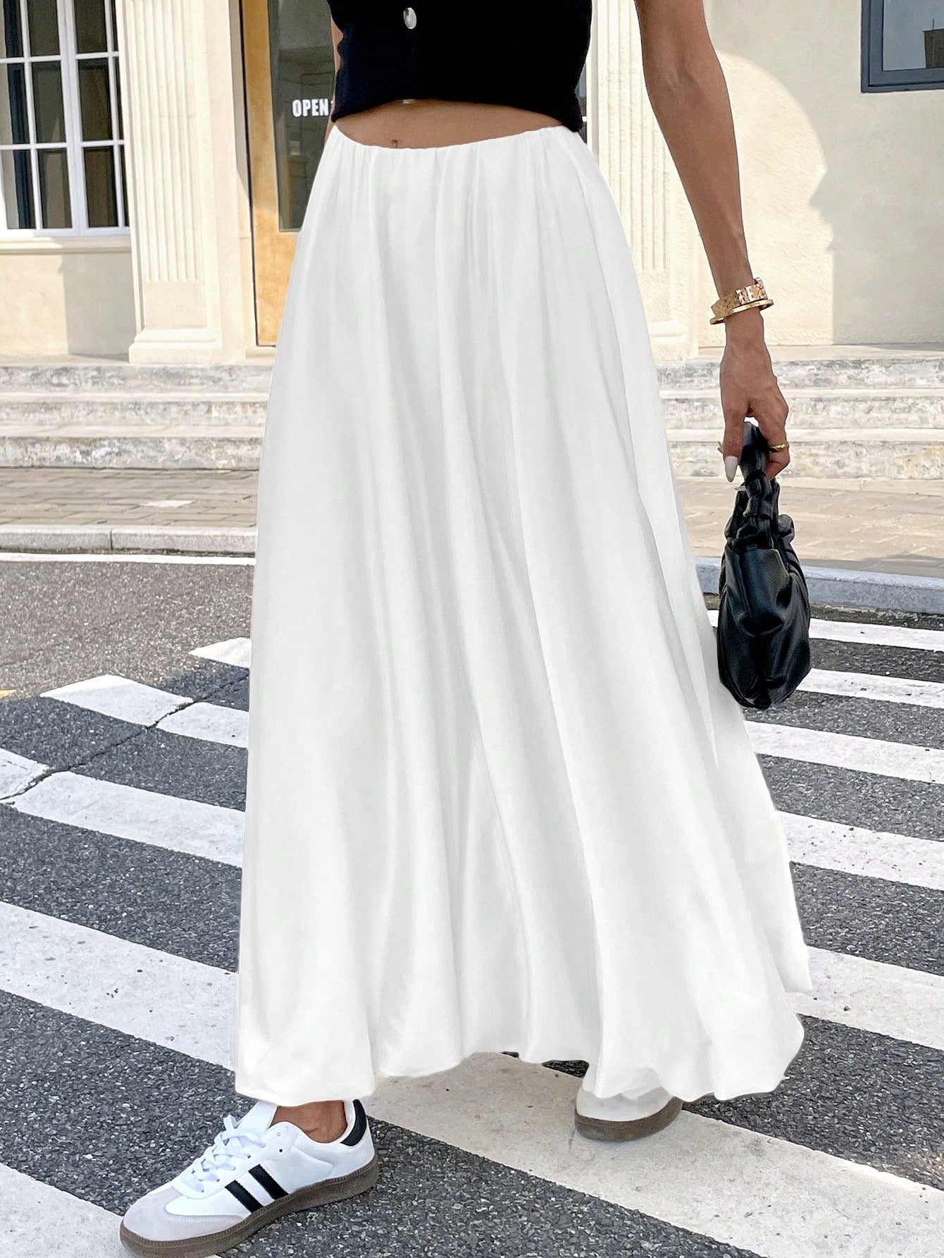 Dames Minimalistische Losse Pasvorm Bubble Rok Casual Dagelijkse Mode