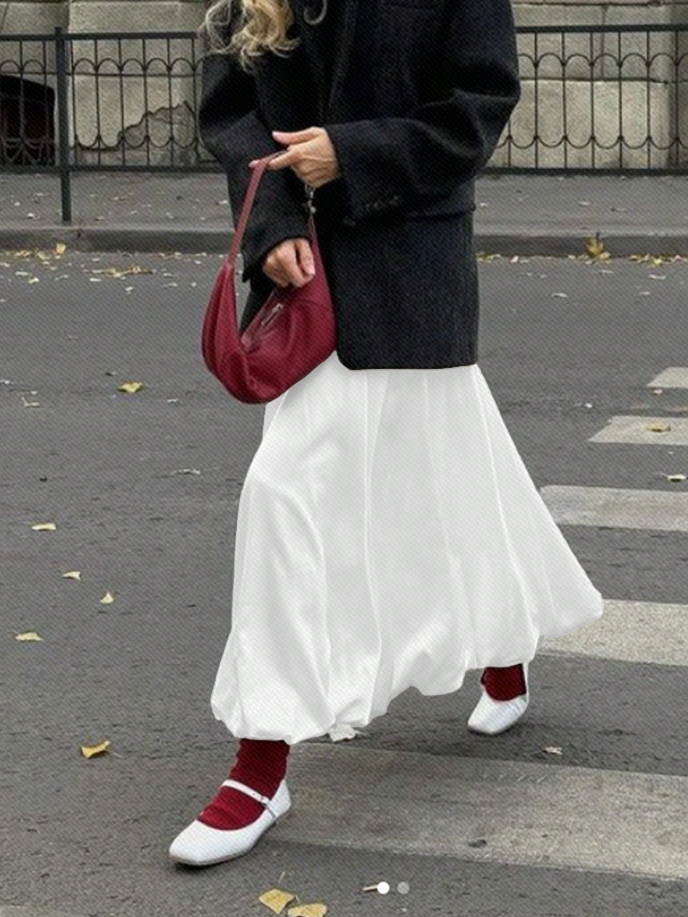 Dames Minimalistische Losse Pasvorm Bubble Rok Casual Dagelijkse Mode