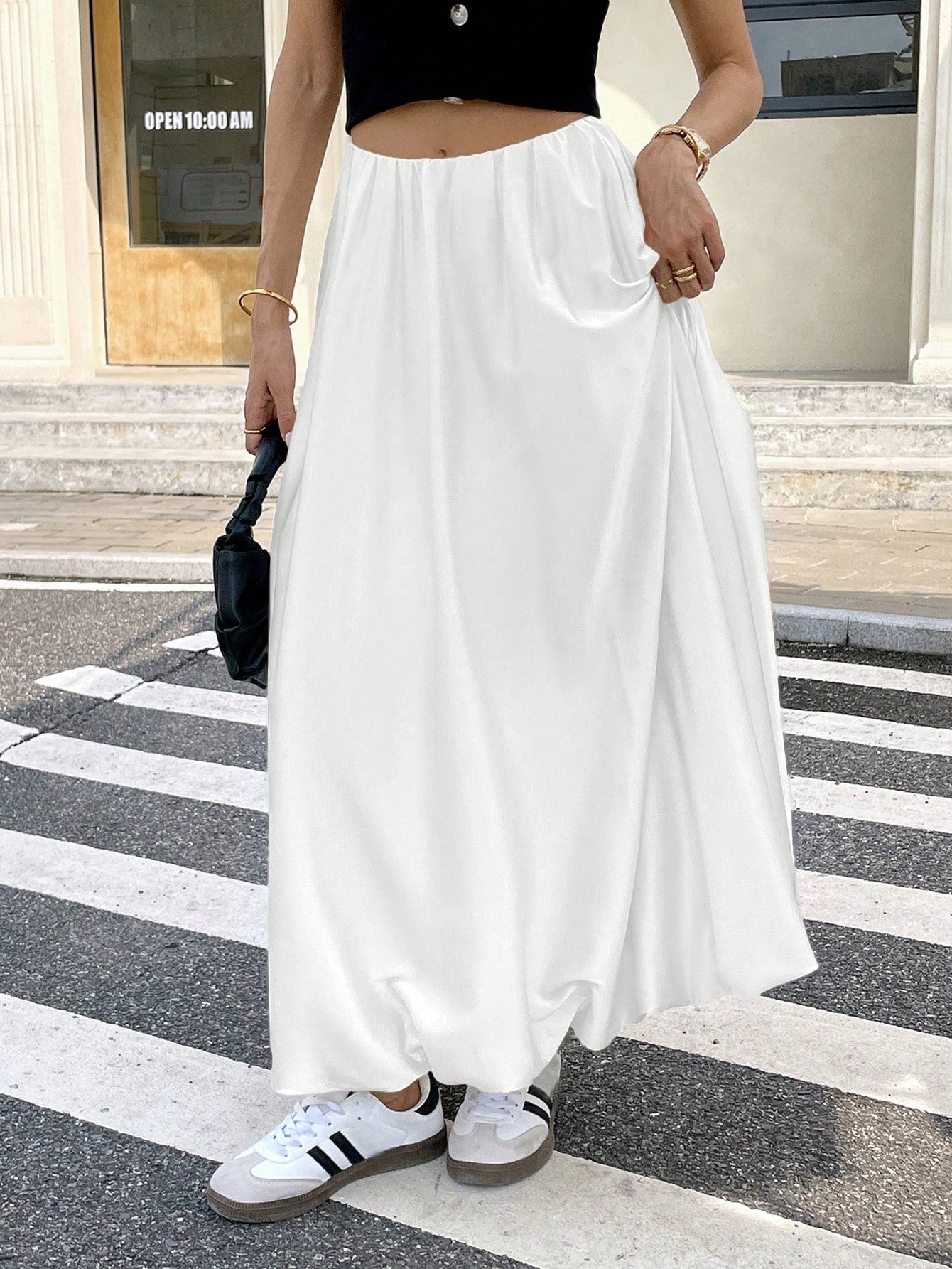 Dames Minimalistische Losse Pasvorm Bubble Rok Casual Dagelijkse Mode