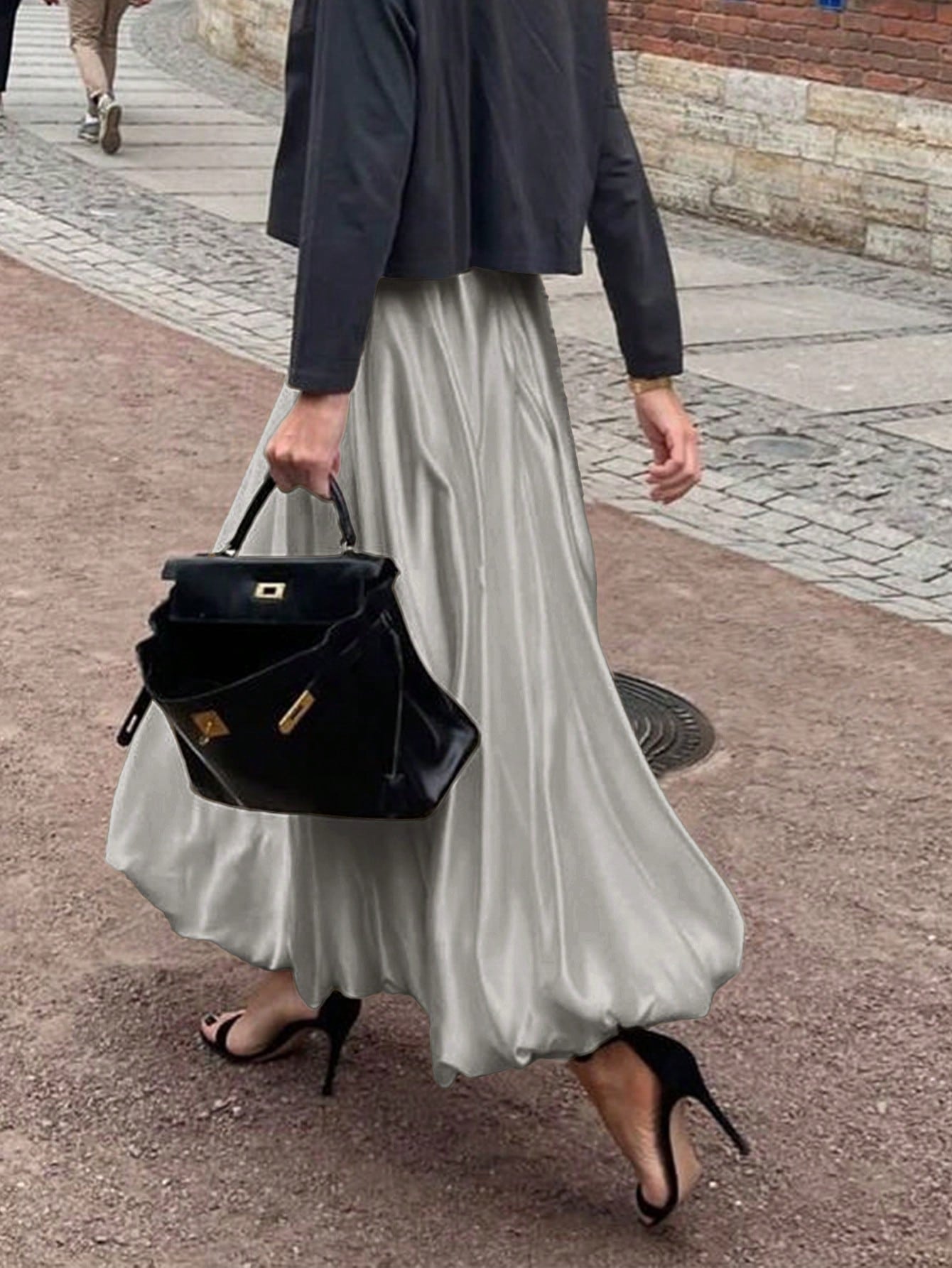 Dames Minimalistische Losse Pasvorm Bubble Rok Casual Dagelijkse Mode