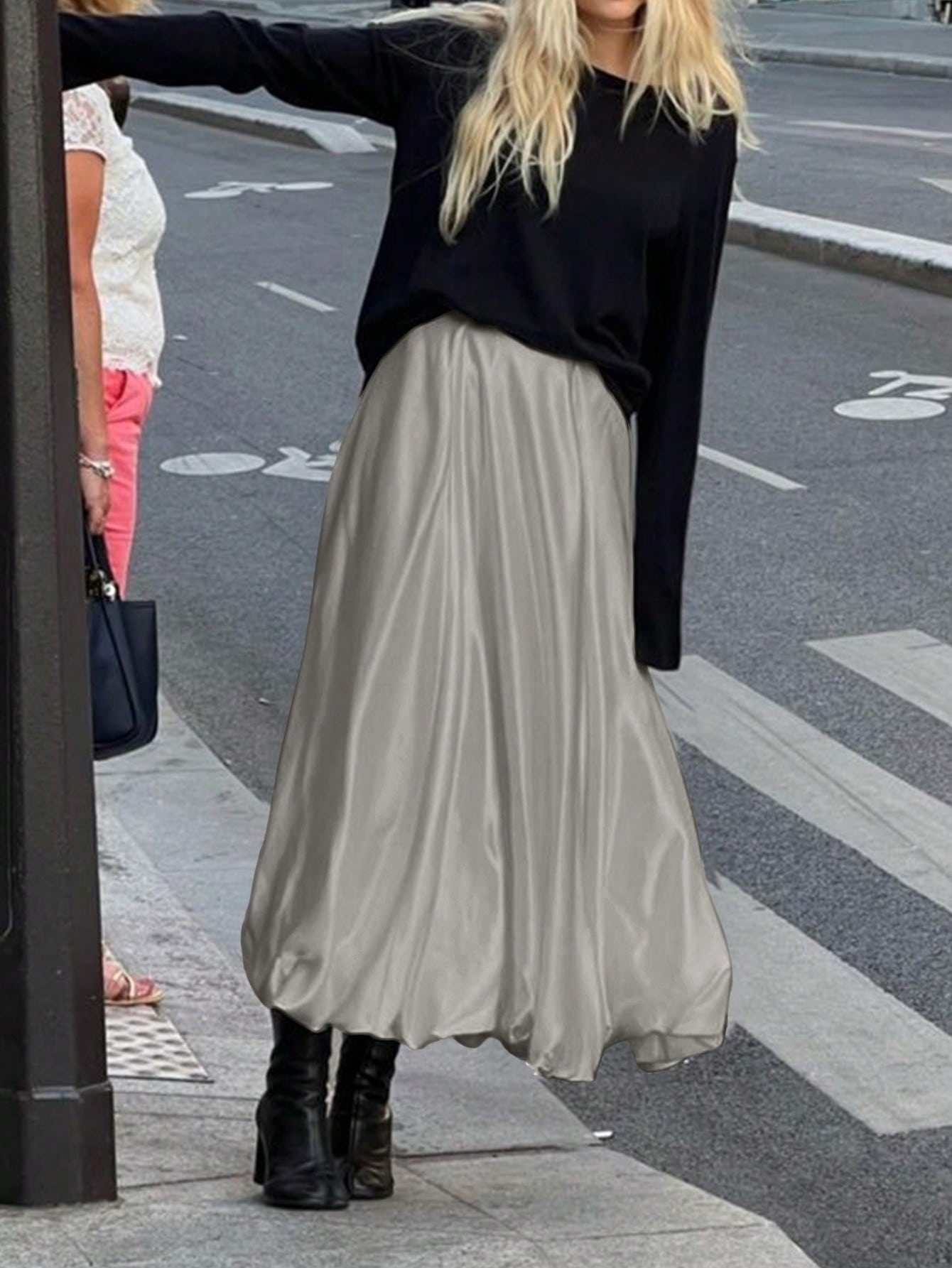 Dames Minimalistische Losse Pasvorm Bubble Rok Casual Dagelijkse Mode