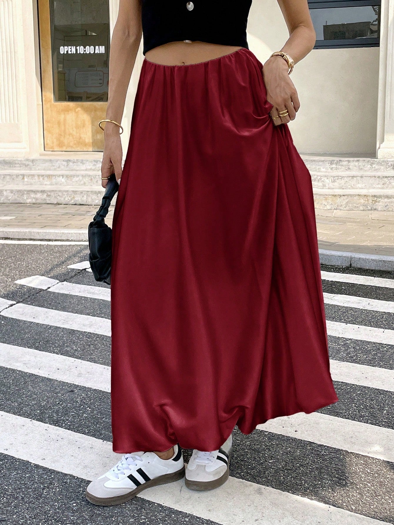 Dames Minimalistische Losse Pasvorm Bubble Rok Casual Dagelijkse Mode