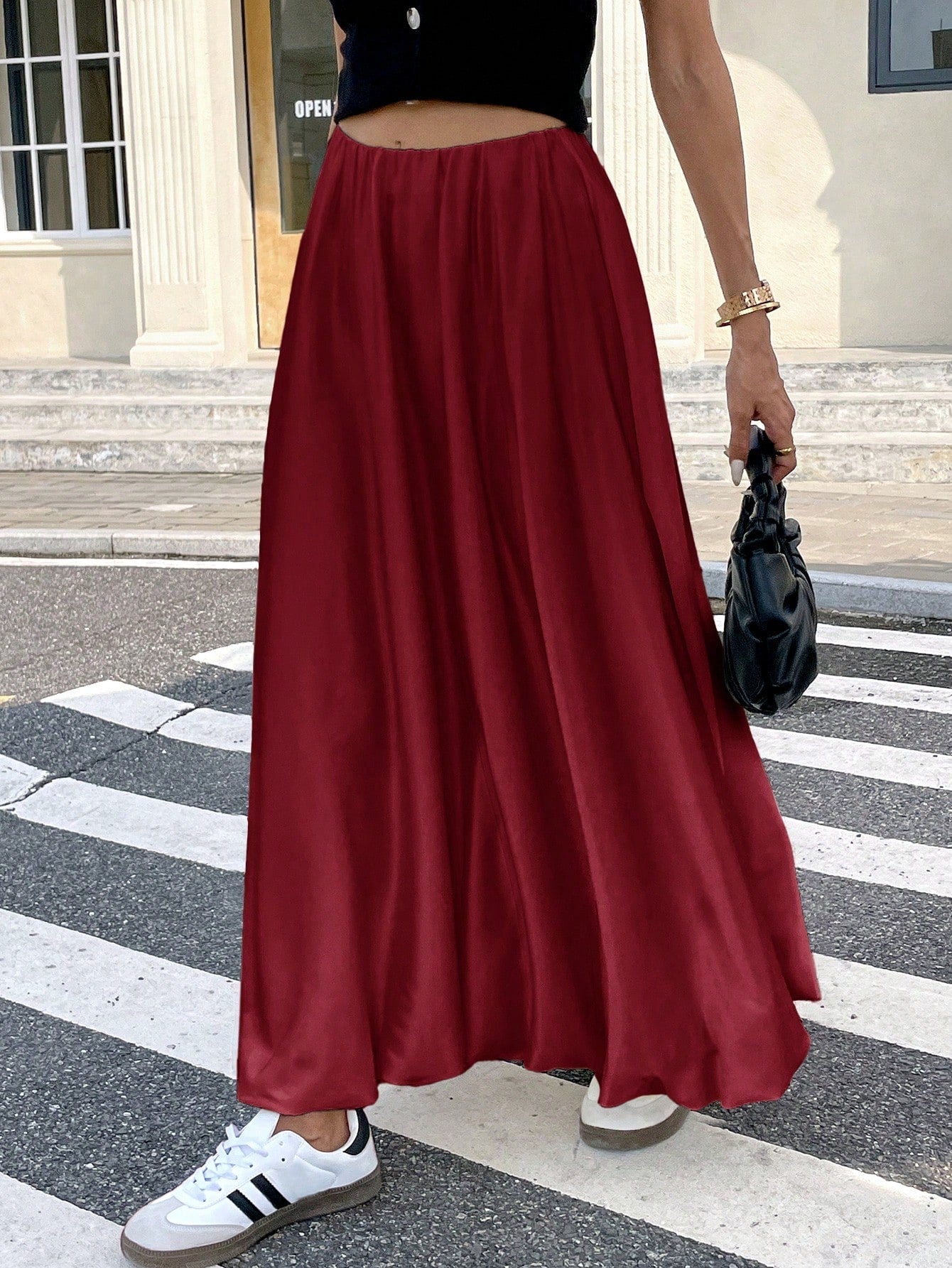 Dames Minimalistische Losse Pasvorm Bubble Rok Casual Dagelijkse Mode