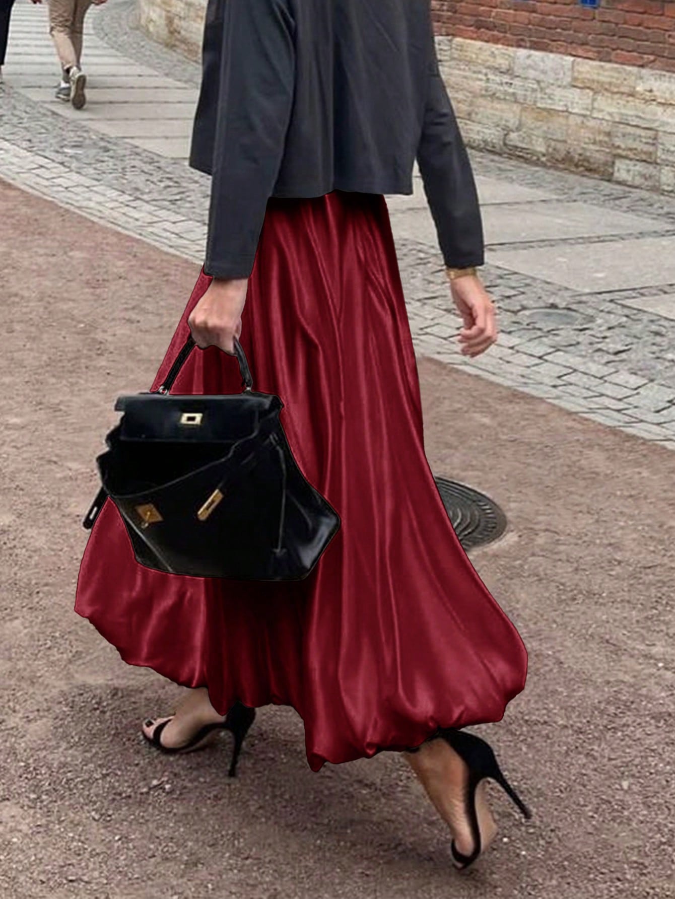 Dames Minimalistische Losse Pasvorm Bubble Rok Casual Dagelijkse Mode