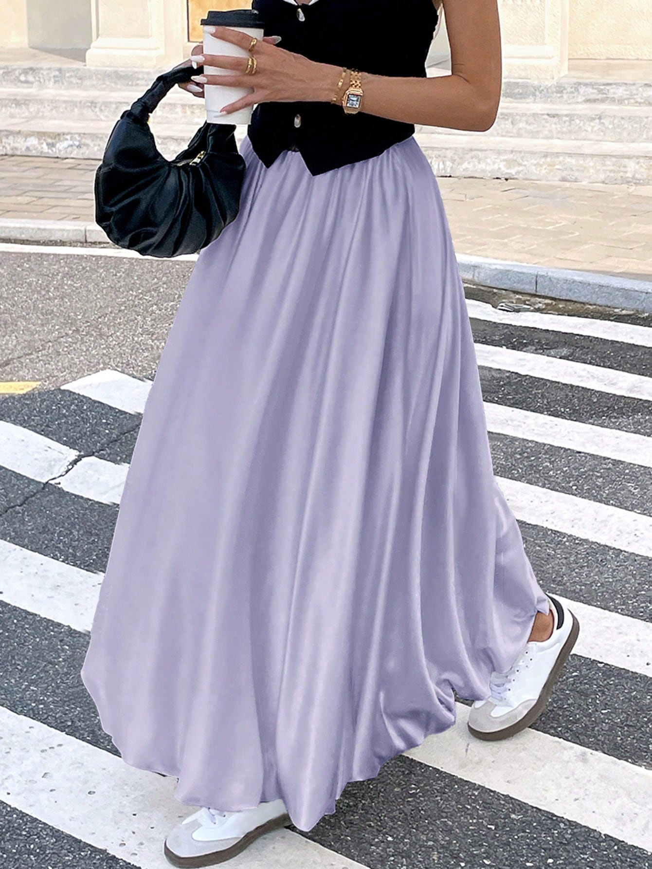 Dames Minimalistische Losse Pasvorm Bubble Rok Casual Dagelijkse Mode