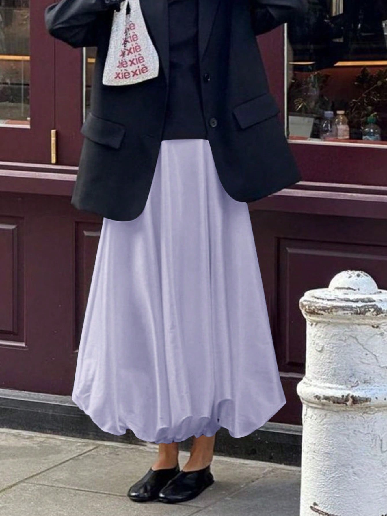 Dames Minimalistische Losse Pasvorm Bubble Rok Casual Dagelijkse Mode