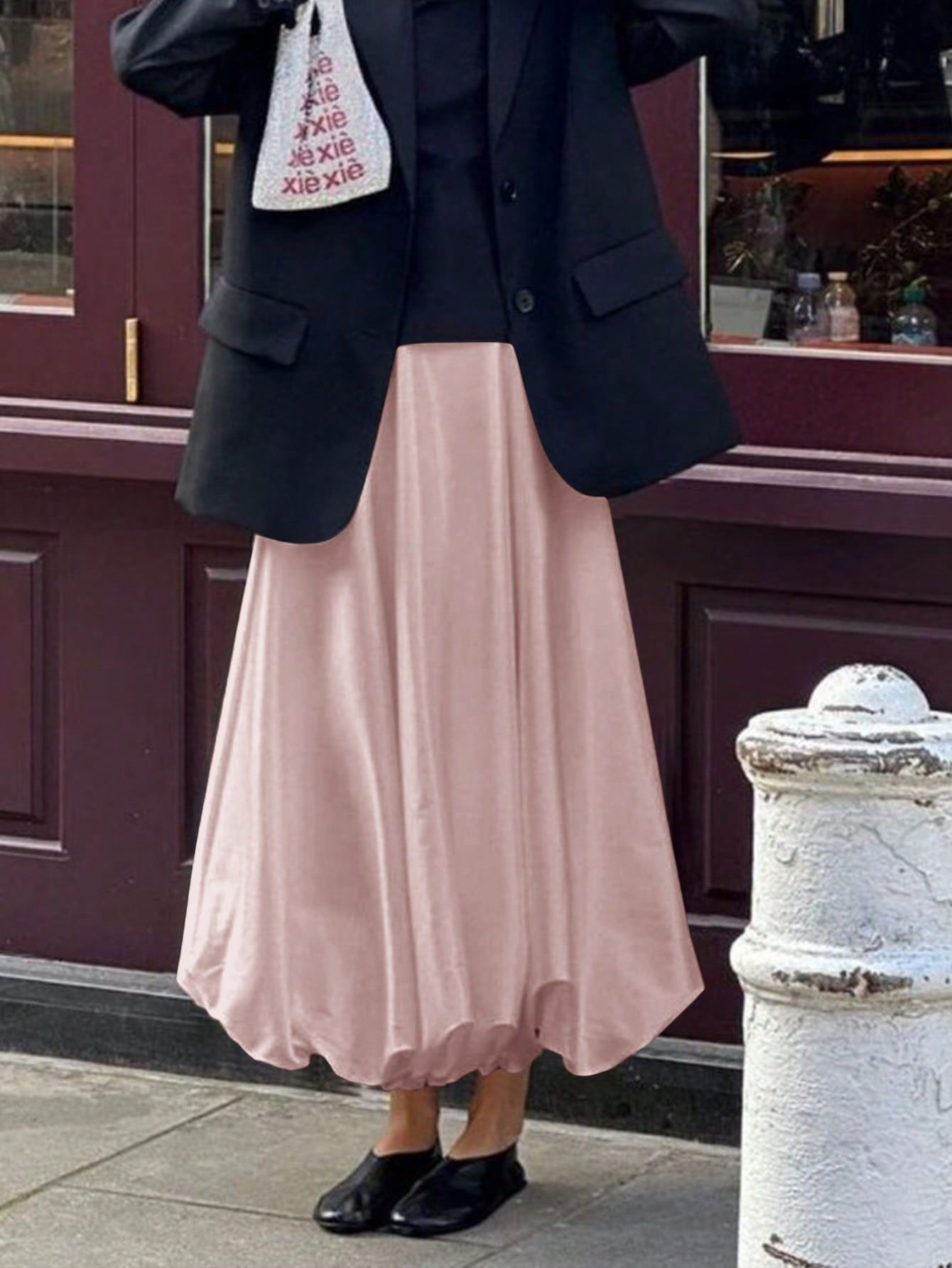 Dames Minimalistische Losse Pasvorm Bubble Rok Casual Dagelijkse Mode
