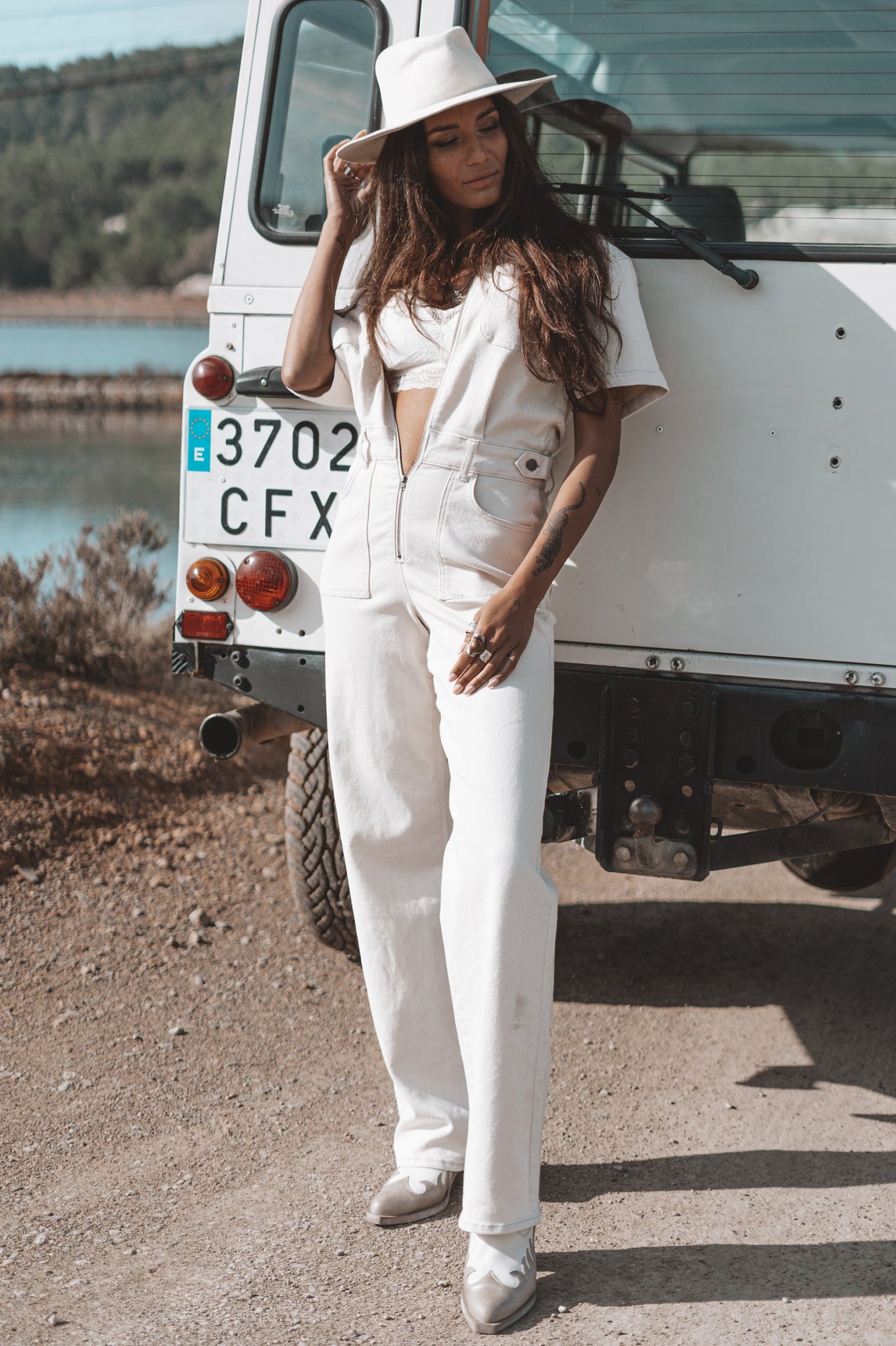 The Muse Jumpsuit Light Beige
