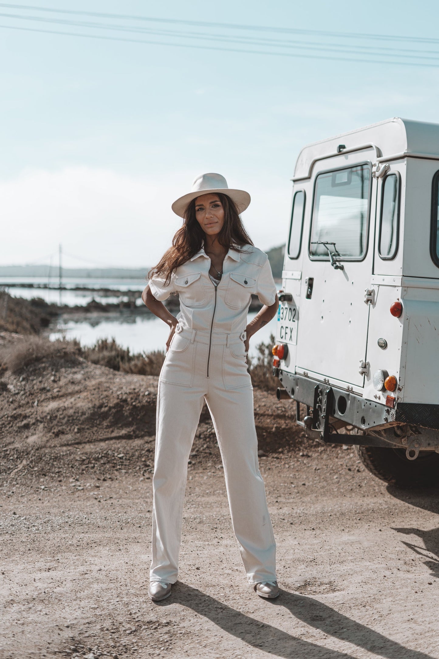 The Muse Jumpsuit Light Beige