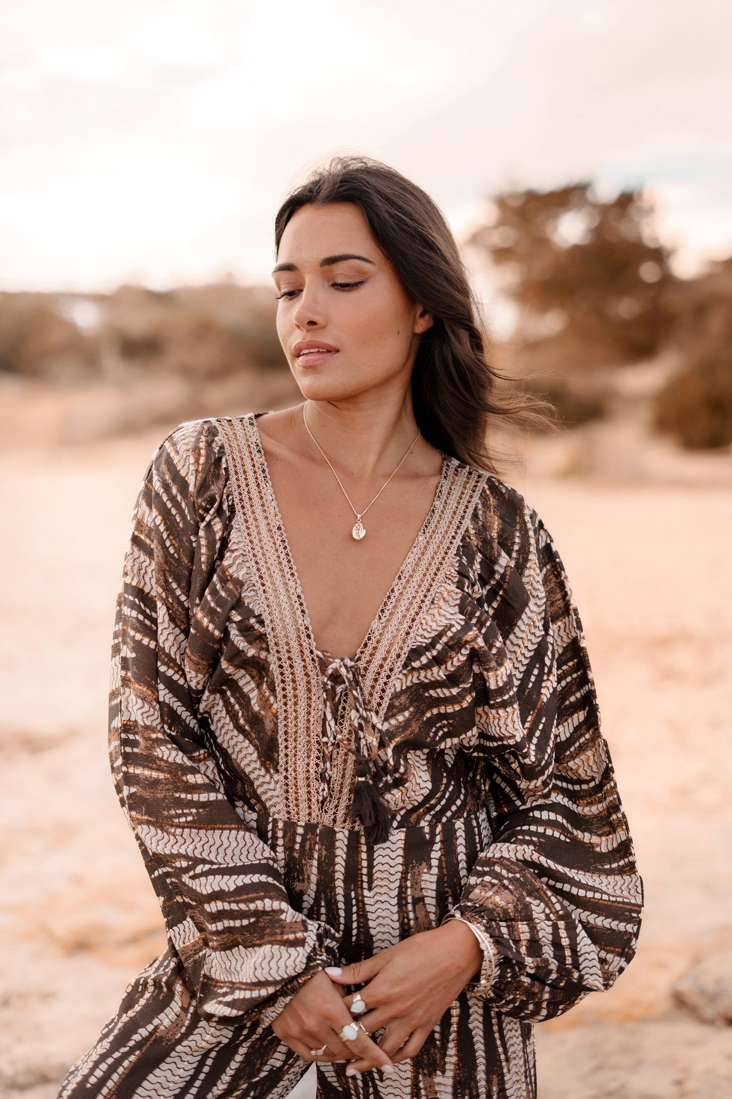 Jumpsuit Emika Brown Print
