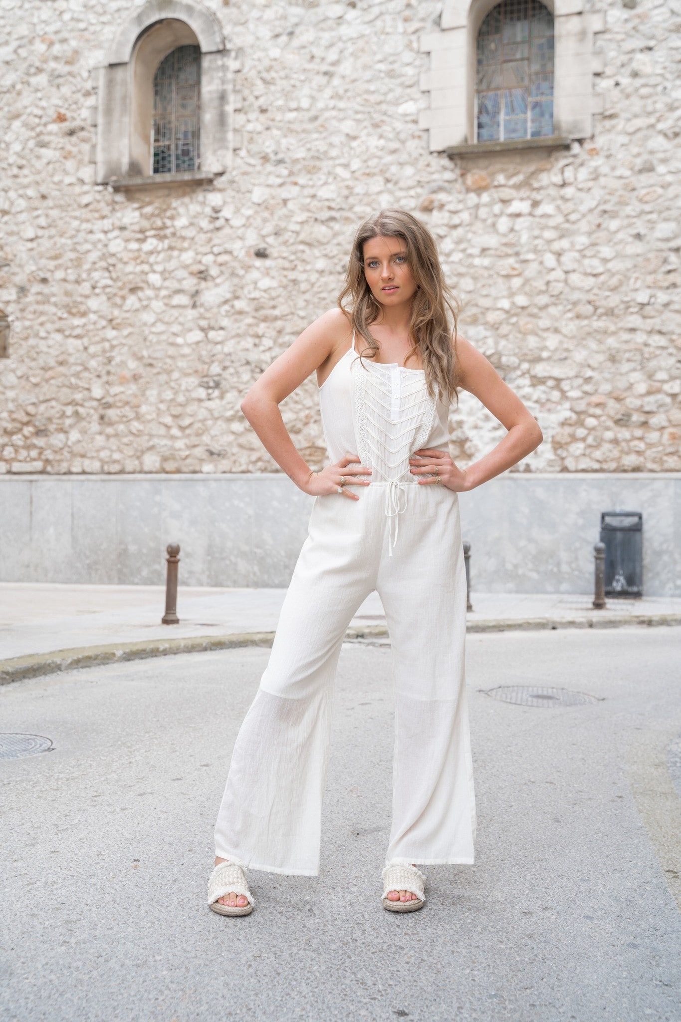 Jumpsuit Pepita Ivory